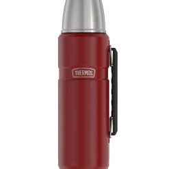40-Ounce Stainless King Vacuum-Insulated Stainless Steel Beverage Bottle, Matte Red (SK2010MR4)<Thermos Online