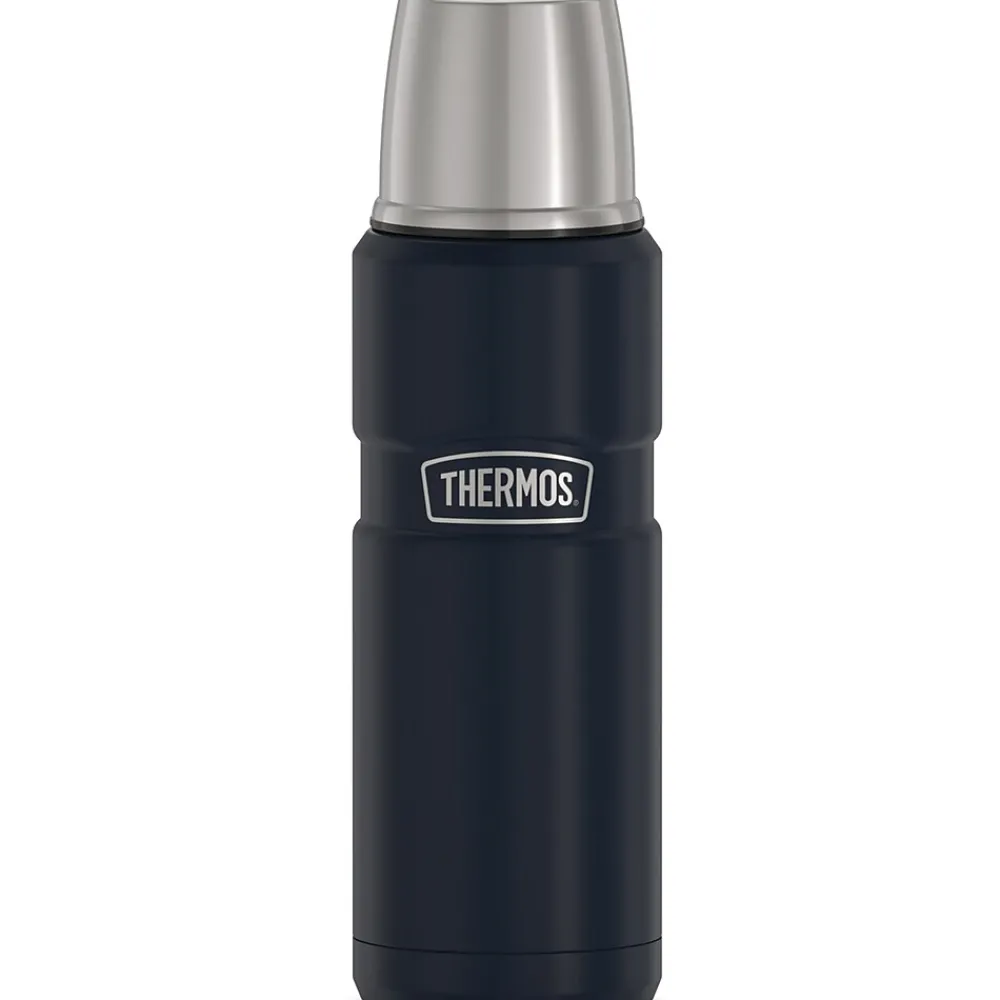 16-Ounce Stainless King Vacuum-Insulated Stainless Steel Compact Bottle, Midnight Blue (SK2000MDB4)<Thermos Hot