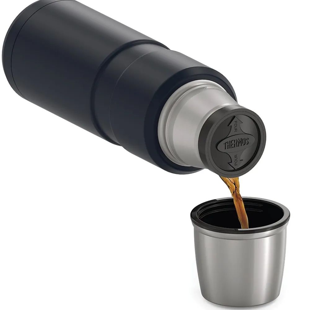 16-Ounce Stainless King Vacuum-Insulated Stainless Steel Compact Bottle, Midnight Blue (SK2000MDB4)<Thermos Hot