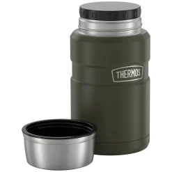 Lunch Totes & Water Bottles|Thermos 24-Ounce Stainless King Vacuum-Insulated Food Jar, Army Green (SK3020AGTRI4)
