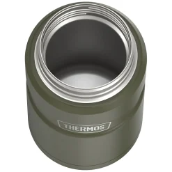 Lunch Totes & Water Bottles|Thermos 24-Ounce Stainless King Vacuum-Insulated Food Jar, Army Green (SK3020AGTRI4)