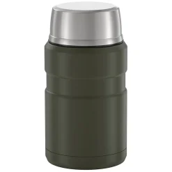 Lunch Totes & Water Bottles|Thermos 24-Ounce Stainless King Vacuum-Insulated Food Jar, Army Green (SK3020AGTRI4)