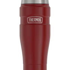 16-Ounce Stainless King Vacuum-Insulated Stainless Steel Travel Tumbler, Rustic Red (SK1005MR4)<Thermos