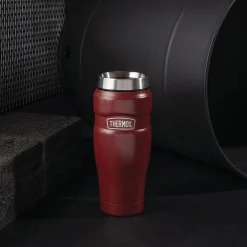 16-Ounce Stainless King Vacuum-Insulated Stainless Steel Travel Tumbler, Rustic Red (SK1005MR4)<Thermos