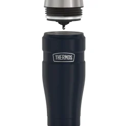 16-Ounce Stainless King Vacuum-Insulated Stainless Steel Travel Tumbler, Midnight Blue (SK1005MDB4)<Thermos Outlet