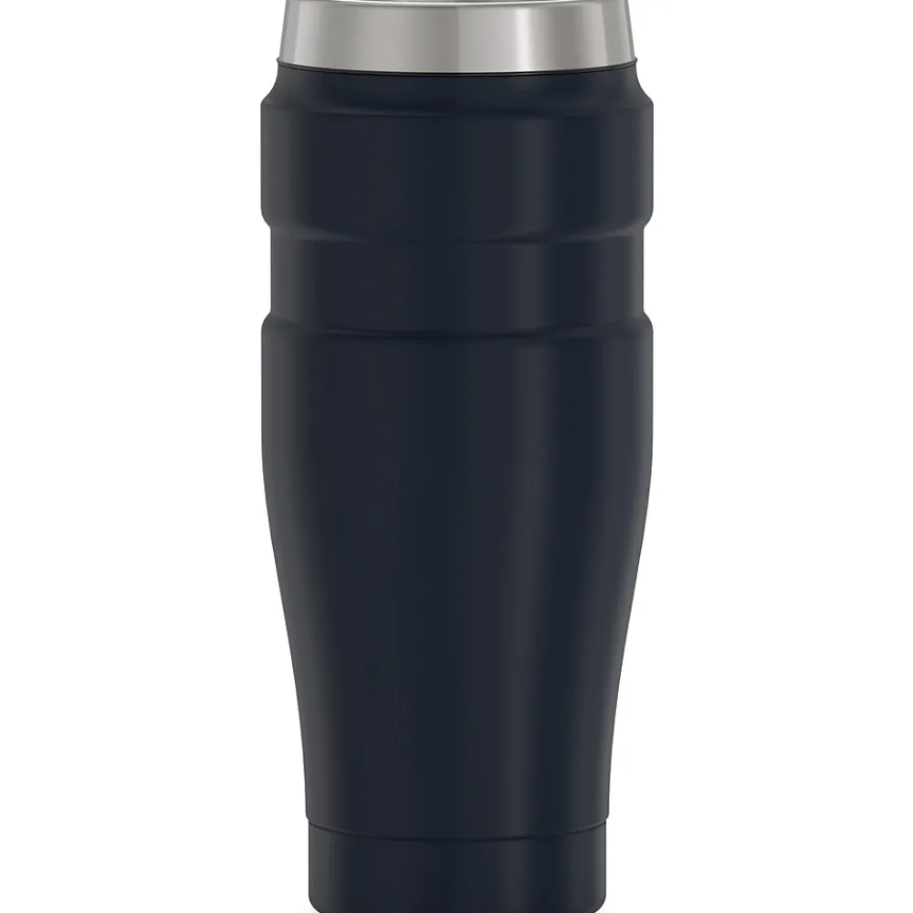 16-Ounce Stainless King Vacuum-Insulated Stainless Steel Travel Tumbler, Midnight Blue (SK1005MDB4)<Thermos Outlet