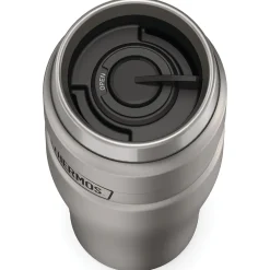 16-Ounce Stainless King Vacuum-Insulated Stainless Steel Travel Tumbler, Matte Steel (SK1005MSTRI4)<Thermos Hot
