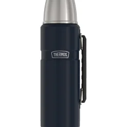 40-Ounce Stainless King Vacuum-Insulated Stainless Steel Beverage Bottle, Midnight Blue (SK2010MDB4)<Thermos Outlet