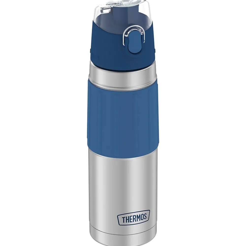 Thermos Stainless Steel Vacuum Insulated Water Bottle, 18 oz., Slate Blue (THR2465SSB6)