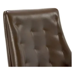 Office Chairs*Thomasville Furniture Brooks Ergonomic Bonded Leather Swivel Executive Chair, Brown (51493-BRN)