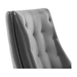 Office Chairs*Thomasville Furniture Brooks Ergonomic Bonded Leather Swivel Executive Chair, Gray (51493-GRY)