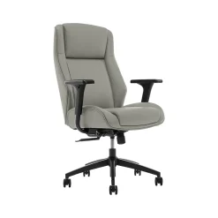 Office Chairs*Thomasville Furniture Darius Ergonomic Bonded Leather Swivel Executive Chair, Gray (51490-GRY)