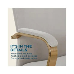 Ergonomic Chairs*Thomasville Furniture Jolie Ergonomic Fabric Swivel Desk Chair, (60068-LGRY) Light Gray