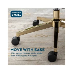 Ergonomic Chairs*Thomasville Furniture Jolie Ergonomic Fabric Swivel Desk Chair, (60068-LGRY) Light Gray