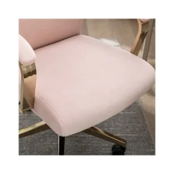 Ergonomic Chairs*Thomasville Furniture Jolie Ergonomic Fabric Swivel Desk Chair, (60068-BLSH) Blush