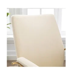 Ergonomic Chairs*Thomasville Furniture Jolie Ergonomic Fabric Swivel Desk Chair, (60068-CRM) Cream