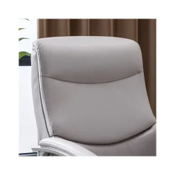 Ergonomic Chairs*Thomasville Furniture Josephine Ergonomic Bonded Leather Swivel Manager Chair, Gray (60071-LGRY) Light Gray