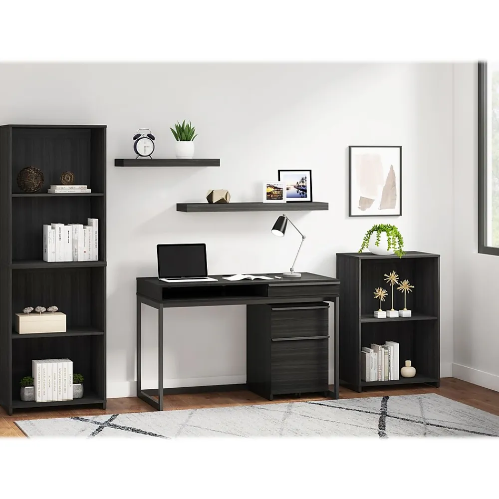 File Cabinets*Thomasville Furniture Latimer 2-Drawer Vertical File Cabinet, Pedestal, Burnt Ash, 20.8"D (SPLS-LADF-TV)