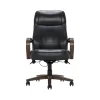 Office Chairs*Thomasville Furniture Lockhart Ergonomic Bonded Leather Swivel Executive Chair, Black (51494-BLK)