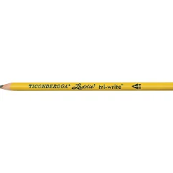 Pencils|Ticonderoga Laddie tri-write Pencils without Eraser, No. 2, Box of 36 (DIX13044)