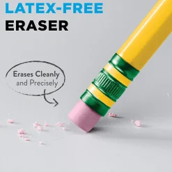 Pencils|Ticonderoga The World's Best Pencil Wooden Pencil, 2.2mm, #2 Soft Lead, 96/Pack (13872/13882)