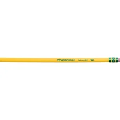 Pencils|Ticonderoga Tri-Write Wooden Pencil, 2.2mm, #2 Soft Lead, Dozen (X13856X)