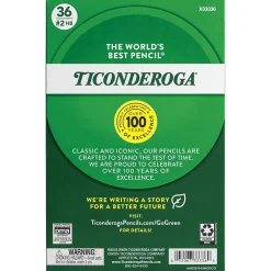 Pencils|Ticonderoga Wooden Pencil, 0.7mm, #2 Medium Lead, 3 Dozen (DIX33336)