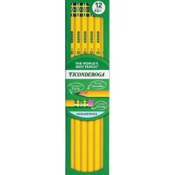 Pencils|Ticonderoga Wooden Pencil, #3 Hard Lead, 6/Pack (13883)