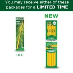 Pencils|Ticonderoga Wooden Pencil, #3 Hard Lead, 6/Pack (13883)