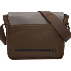 Sheridan Nylon Contemporary Messenger Bag, Dark Brown (TK-4576Z-WN DBR)<Token Clearance