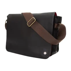 Sheridan Nylon Contemporary Messenger Bag, Black (TK-4346Z-WN BLK)<Token Clearance