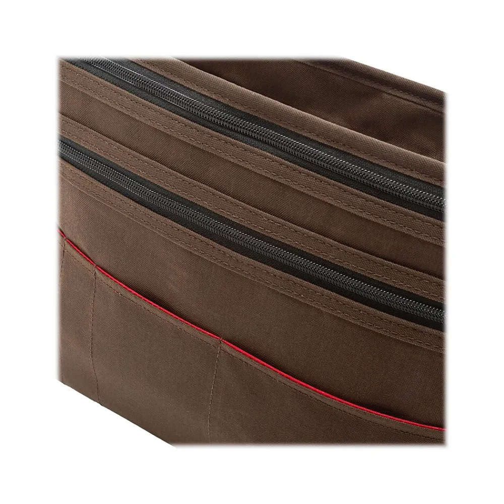 Sheridan Nylon Contemporary Messenger Bag, Dark Brown (TK-4346Z-WN DBR)<Token Outlet