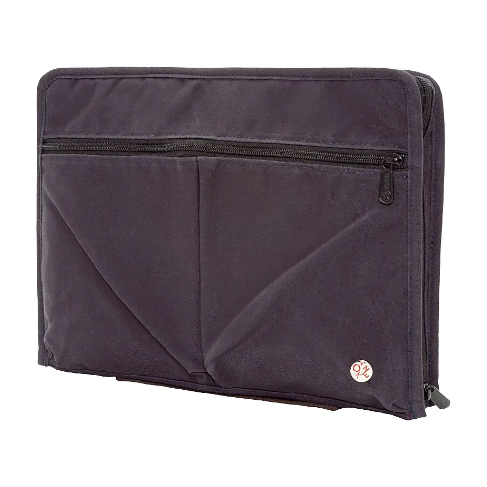 Woodlawn Nylon Padfolio with Zipper Closure, Navy (TK-155-WN NVY)<Token Clearance
