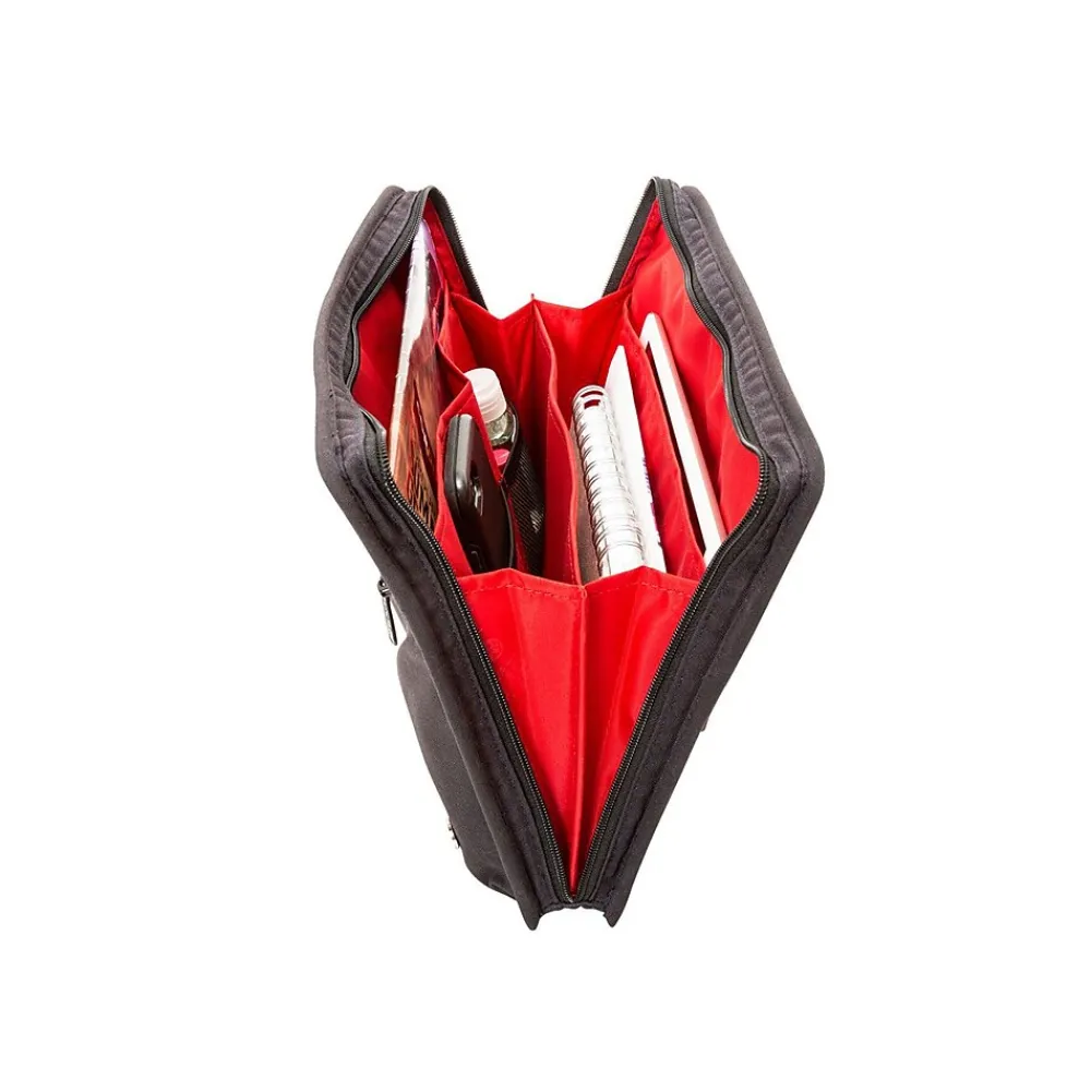 Woodlawn Nylon Padfolio with Zipper Closure, Navy (TK-155-WN NVY)<Token Clearance