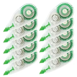 Correction & White-Out|Tombow MONO Mini Correction Tape, White, 10/Pack (68722)