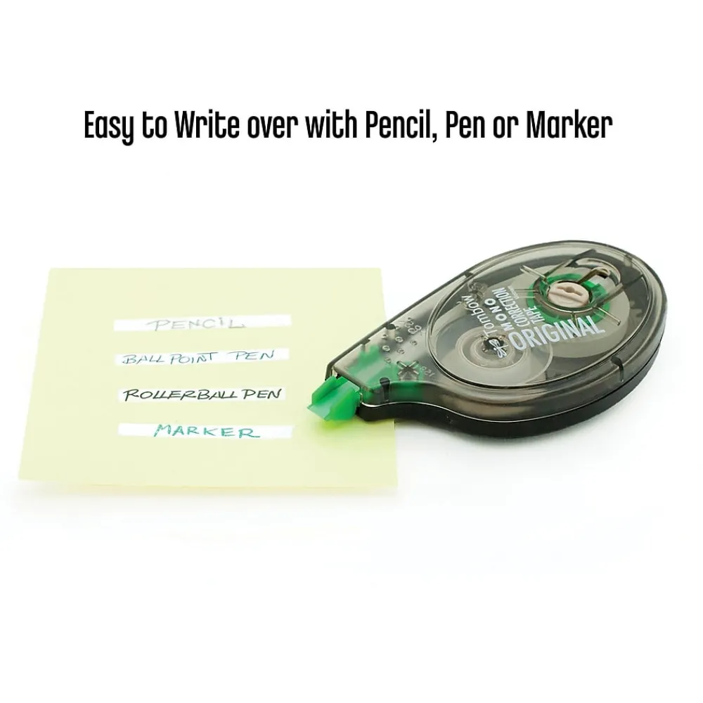 Correction & White-Out|Tombow MONO Original Correction Tape, White, 2/Pack (68627)