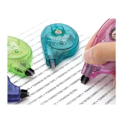 Correction & White-Out|Tombow MONO Retro Correction Tape, White, 4/Pack (68679)