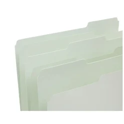 File Folders|Unbranded Top Tab Pressboard File Folders, Letter Size, Light Green