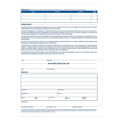 Hr Forms*TOPS ® Application for Employment, 2-Sided, 8-1/2 x 11