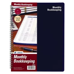 Accounting & Record Journals*TOPS Bookkeeping Record, 8 Columns, 8.5" x 11", Blue, 32 Sheets/Book (AFR71)