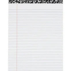 Notepads|Staples TOPS® Designer Narrow Ruled Pads; Black/White