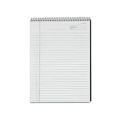 Notepads|TOPS Docket Diamond Notepad, 8.5" x 11.75", Wide Ruled, Black, 60 Sheets/Pad (TOP 63978)