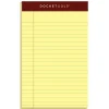 Notepads|TOPS Docket Gold Notepads, 5" x 8", Canary, 50 Sheets/Pad, 12 Pads/Pack