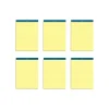 Notepads|TOPS Docket Notepads, 8.5" x 11.75", Narrow Ruled, Canary, 100 Sheets/Pad, 6 Pads/Pack (TOP 63376)