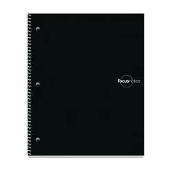 Subject Notebooks|TOPS FocusNotes 1-Subject Notebook, 9" x 11", Black (90223)