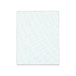 Notepads|TOPS Graph Pad, 8.5" x 11", Graph, White, 50 Sheets/Pad (TOP 33041)