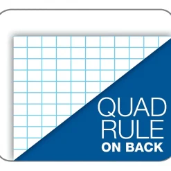 Notepads|TOPS Graph Pad, 8.5" x 11", Quad Ruled, White, 50 Sheets/Pad (33051)