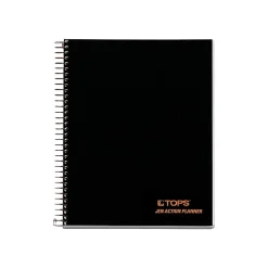 Subject Notebooks|TOPS Jen Action Planner Subject Notebook, 6.73" x 8.5", Project Ruled, 100 Sheets, Black (TOP 63828)