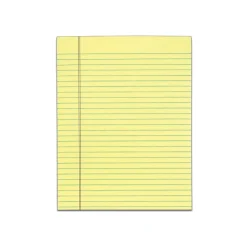 Notepads|TOPS Legal Notepads, 8.5" x 11", Wide, Canary, 50 Sheets/Pad, 12 Pads/Pack (TOP 7522)