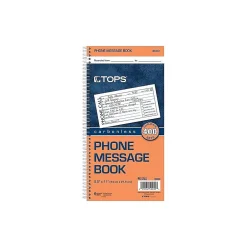 Notepads|TOPS Message Pad, 5.5" x 11", White, 100 Sheets/Pad (4003)